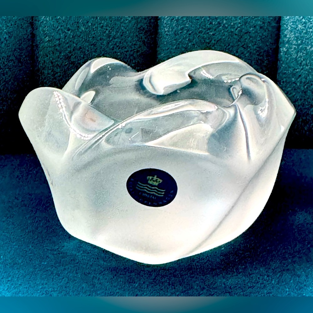 Crystal Candlestick Holder By Royal Copenhagen